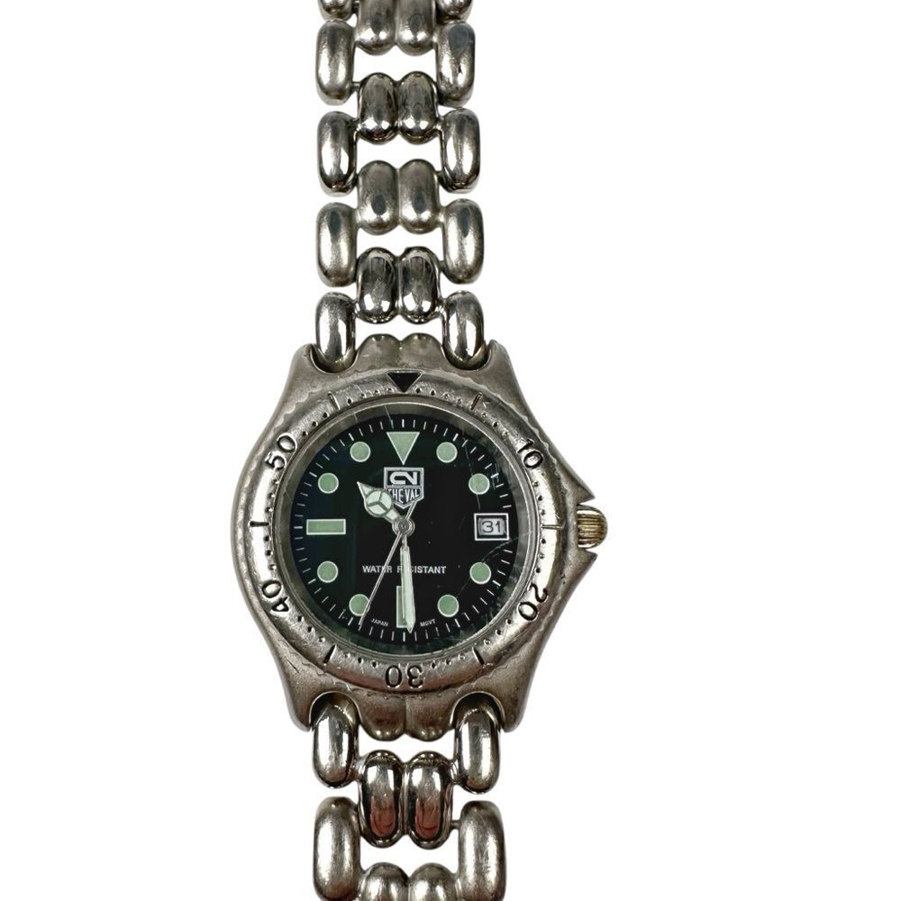 Vintage Andre Cheval Quartz Watch Water Resistant 18K PLD Japan Movement 80s 90s